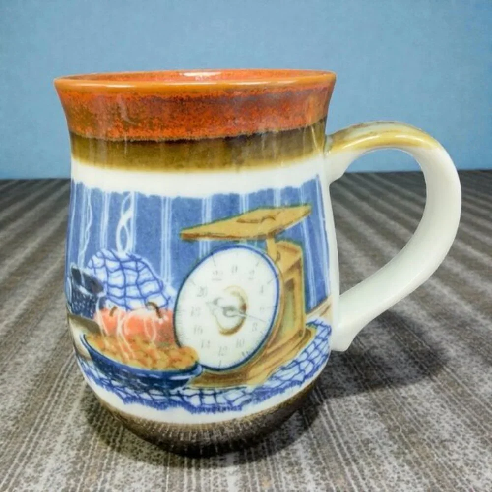Otagiri Stoneware Pottery Coffee Mug Cup Country Kitchen Ceramic Made In Japan‎